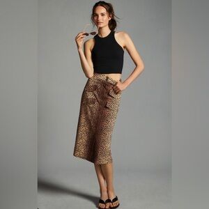 MARE MARE x Animal Print Midi Skirt